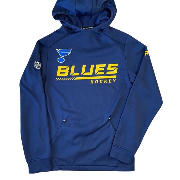 NHL St Louis Blues Hockey Fanatics Authentic Pro Locker Room Hoodie Unisex Small - Picture 1 of 7